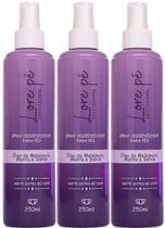 SPRAY HIGIENIZANTE OLEO DE MELALEUCA MENTA E SALVIA SPA DOS PÉS 250ml - LORE PÉ Kit 3und
