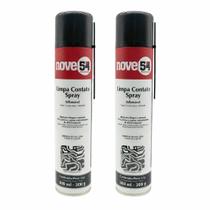 Spray Limpa Contato Elétrico Eletrônico Remove Óleo Poeira Contaminantes Nove54 300ml 200g 51.99.306.200