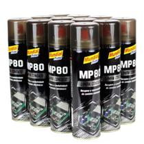 Spray Limpa Contato Mundial Prime MP80 300ml Kit com 12 Unidades Recupera a condutividade