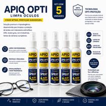 Spray Limpa Lentes De Óculos De Grau De Sol De Lente Kit Com 5 Unidades 60ml Branco Sem Fragrância