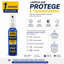 Spray Limpa Lentes De Óculos De Grau De Sol Spray Opti Azul Com Fragrância Spray Limpa Lentes De Óculos De Grau De Sol Spray Opti Azul Com Fragrância