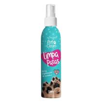 Spray Limpa Patas Pet Clean 120ml Elimina o Odor e Hidrata as Patinhas de Cães e Gatos
