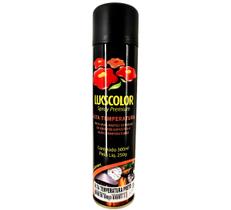 Spray Lukscolor Alta Temperatura Preto Escapamento Moto