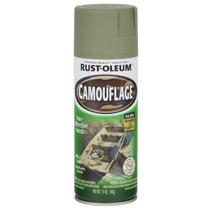 Spray marca rust oleum especialidades camouflage 340g cor verde exercito fosco