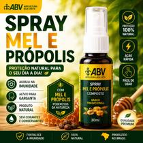 Spray Mel e Própolis 30ml Natural Garganta Imunidade ABV Original Spray Mel e Própolis 30ml Natural Garganta Imunidade ABV Original