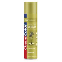 SPRAY METALICO DOURADO 400ml - CHEMICOLOR SPRAY METALICO DOURADO 400ml - CHEMICOLOR