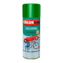Spray Metálico Verde Amazonas Colorgin Uso Geral - 400ml - Alta Resistência E Secagem Rápida