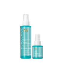 Spray modelador Moroccanoil Frizz Shield completo e tamanho de viagem