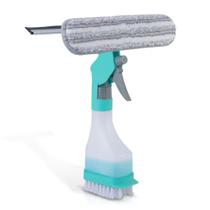 Spray Mop 4 Em 1 Limpa Vidros Janelas Rodo Escova Spray Spray Mop 4 Em 1 Limpa Vidros Janelas Rodo Escova Spray
