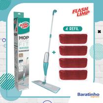 Spray Mop Flash Limp Com Reservatório + 4 Refil Extra