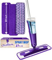 Spray Mop Panda Grip Wet and Dry para limpeza de piso roxo