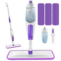 Spray Mop SEVENMAX Microfiber para limpeza de piso com 3 almofadas Spray Mop SEVENMAX Microfiber para limpeza de piso com 3 almofadas
