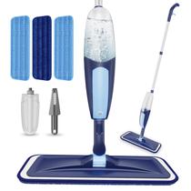Spray Mop TRAV-ROUND para piso de madeira de microfibra com 3 almofadas de 550 ml