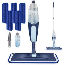 Spray Mop TRAV-ROUND para piso de madeira de microfibra com 5 almofadas de 550 ml