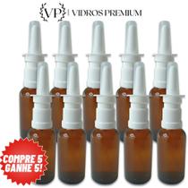Spray Nasal 30ml Âmbar Compre 5 Ganhe 5 Alta Qualidade Vidro Âmbar Premium Válvula Nasal