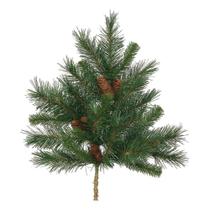 Spray Navideño Vickerman Pino Cheyenne 21 cm con 6 Piñas Pack de 3