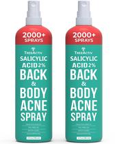 Spray para acne TreeActiv com ácido salicílico para costas e corpo, 120 ml, pacote com 2 unidades Spray para acne TreeActiv com ácido salicílico para costas e corpo, 120 ml, pacote com 2 unidades