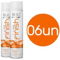 Spray para Cabelo Finish Anti Frizz Neez Profissional 300ml 06 Unidades