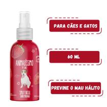 Spray para Hálito Pet Animalissimo 60ml Previne Bafinho para Cães e Gatos