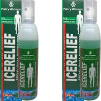 Spray para Massagem Pierry Wermon Icerelief Frasco 120ml Kit 2 Unidades Spray para Massagem Pierry Wermon Icerelief Frasco 120ml Kit 2 Unidades