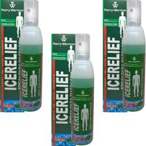 Spray para Massagem Pierry Wermon Icerelief Frasco 120ml Kit 3 Unidades Spray para Massagem Pierry Wermon Icerelief Frasco 120ml Kit 3 Unidades
