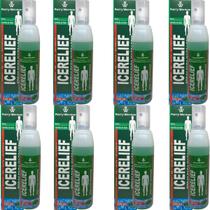 Spray para Massagem Pierry Wermon Icerelief Frasco 120ml Kit 8 Unidades