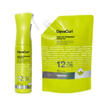 Spray para rizos DevaCurl Mist of Wonders sin enjuague 292 ml + 710 ml