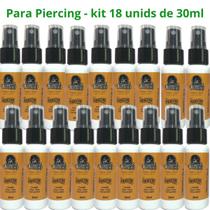 Spray Piercing 30ml (18 unid) Suaviza dor, coceiras e inchaço - Tattoo Long Life