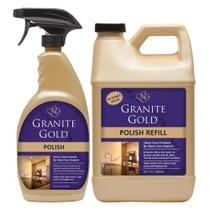 Spray polonês de granito dourado para granito, quartzo e mármore 1,89 L