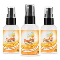 Spray pré-higiênico Flushie Citrus Scent 60 ml, pacote com 3