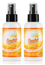 Spray pré-higiênico Flushie Travel Size 120 ml, pacote com 2 unidades (cítrico)