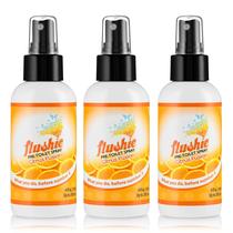 Spray pré-higiênico Flushie Travel Size 120 ml, pacote com 3 unidades (cítrico)