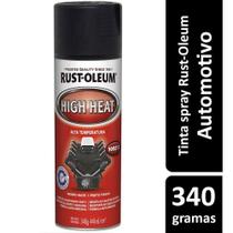 Spray Preto Fosco Alta Temperatura até 1.093 C - Rust Oleum