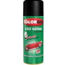 Spray preto fosco uso geral - 400ml colorgin