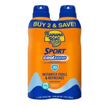 Spray Protetor Solar Banana Boat Sport Cool Zone FPS 30 177mL x2