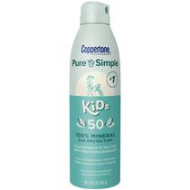 Spray protetor solar Coppertone Pure and Simple Kids SPF 50 150mL