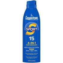 Spray protetor solar Coppertone Sport SPF 15 163ml resistente à água