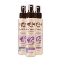 Spray protetor solar Hawaiian Tropic Antioxidant SPF 30 100mL x3