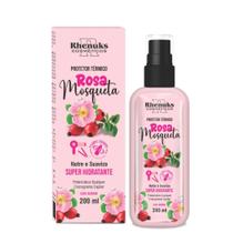 Spray Protetor Térmico Capilar Rosa Mosqueta 200ml Rhenuks cosméticos