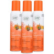 Spray purificador de ar Citrus Magic Cozy Pumpkin Chai 90mL x3