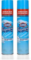 Spray purificador de ar Clorox Fraganzia Morning Sky, 20 onças, pacote com 2 Spray purificador de ar Clorox Fraganzia Morning Sky, 20 onças, pacote com 2