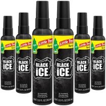 Spray purificador de ar para carros LITTLE TREES Black Ice 6x103 ml