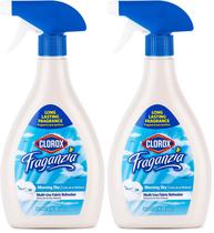 Spray refrescante de tecidos Clorox Fraganzia Morning Sky 650 ml, pacote com 2 Spray refrescante de tecidos Clorox Fraganzia Morning Sky 650 ml, pacote com 2