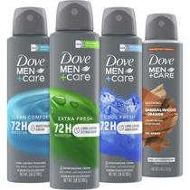 Spray seco antitranspirante Dove Men+Care, 3,8 ml, 72H, pacote com 4