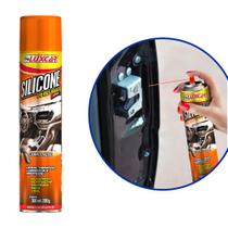 Spray Silicone Perfumado Automotivo Carro Novo 300ml - LUXCAR