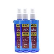 Spray Solução Para Limpeza De Placa Oxidada Apiq Info Plac 300ml Kit Com 3 Peças