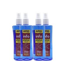 Spray Solução Para Limpeza De Placa Oxidada Apiq Info Plac 300ml Kit Com 4 Peças