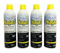 Spray Starch Niagara Original DuraFresh 600 ml, pacote com 4