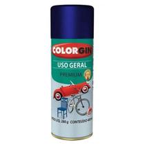 Spray Tinta Metálica Azul Angra Uso Geral 400ml - Colorgin