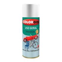 Spray Tinta Uso Geral Cores Lisas Branco Acabamento - Colorgin 400ml
